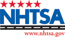 The official logo of the National Highway Traffic Safety Administration (NHTSA).