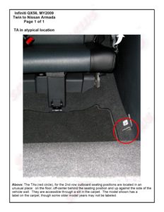 LATCH Gallery - Tether Anchor: Infiniti QX56.