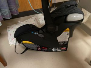 The Evenflo LiteMax with missing labels; 2 of 2.