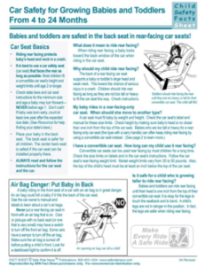 A Safe Ride News product, the 2023 Fact Sheets in pre-printed pads.