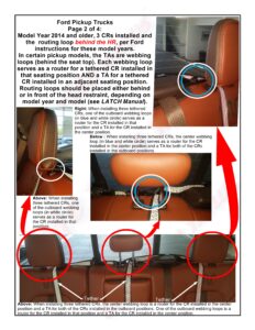 LATCH Gallery - Tether Anchor: Ford pickup trucks, page 2 of 4.
