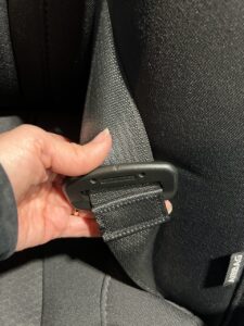 This is a latchplate stop on a seat belt, this is a webbing-style.