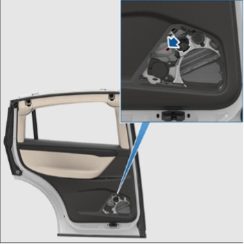 Electronic door buttons are commonly found in vehicles from EV brands, like Tesla and Rivian, not every EV has them. This image from the Tesla owner’s manual shows the very different mechanical release mechanism that exist for the second row in a Model X. This is neither obvious nor intuitive.