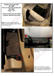 LATCH Gallery - Tether Anchor: Cadillac Escalade EXT.