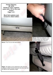 LATCH Gallery - Tether Anchor: Honda Odyssey.