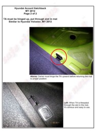 LATCH Gallery - Tether Anchor: Hyundai Veloster and Accent Hatchback, page 2 of 2.