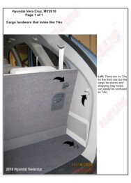 LATCH Gallery - Tether Anchor: Hyundai Vera Cruz.