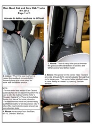 LATCH Gallery - Tether Anchor: Ram Pickup Trucks, Quad and Crew Cab.