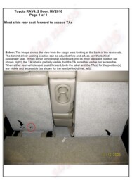 LATCH Gallery - Tether Anchor: Toyota RAV4, 2-Door.