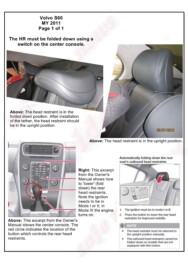 LATCH Gallery - Tether Anchor: Volvo S60.