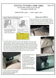 LATCH Gallery - Tether Anchor: Toyota Tundra Access Cab, page 3 of 3.