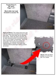 LATCH Gallery - Tether Anchor: Toyota Prius V.