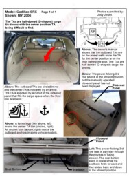 LATCH Gallery - Tether Anchor: Cadillac SRX.