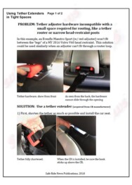 LATCH Gallery - Tether Anchor: Tether Extenders in Tight Spaces, page 2 of 2.
