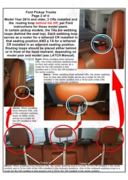 LATCH Gallery - Tether Anchor: Ford pickup trucks, page 2 of 4.