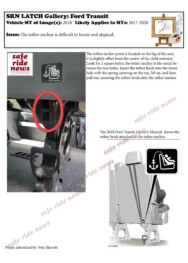 LATCH Gallery - Tether Anchor: Ford Transit.
