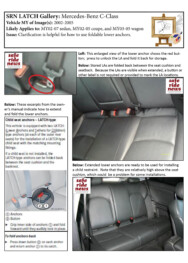 Mercedes-Benz C-Class Mercedes-Benz C-Class: Clarification is helpful for how to use foldable lower anchors.