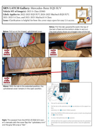 Mercedes-Benz EQS SUV Mercedes-Benz EQS SUV: Clarification is helpful for how the cover stays open for easy LA access.